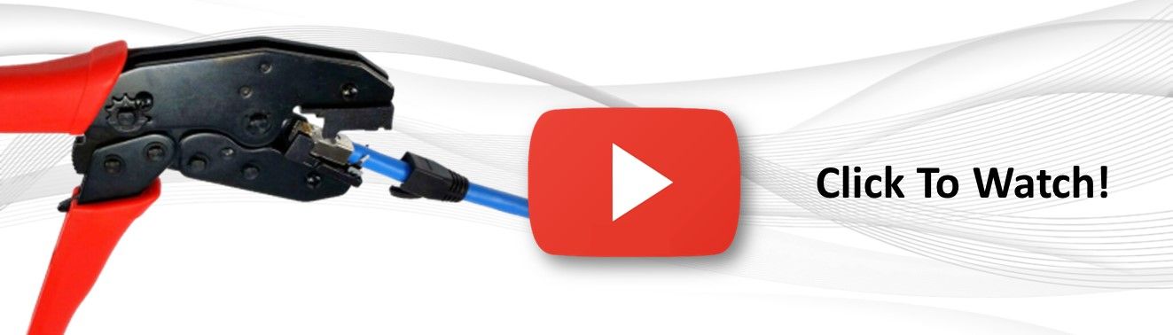 Jak zamontować złącze RJ45 Tailed Clip do większego kabla Cat6A Cat7?